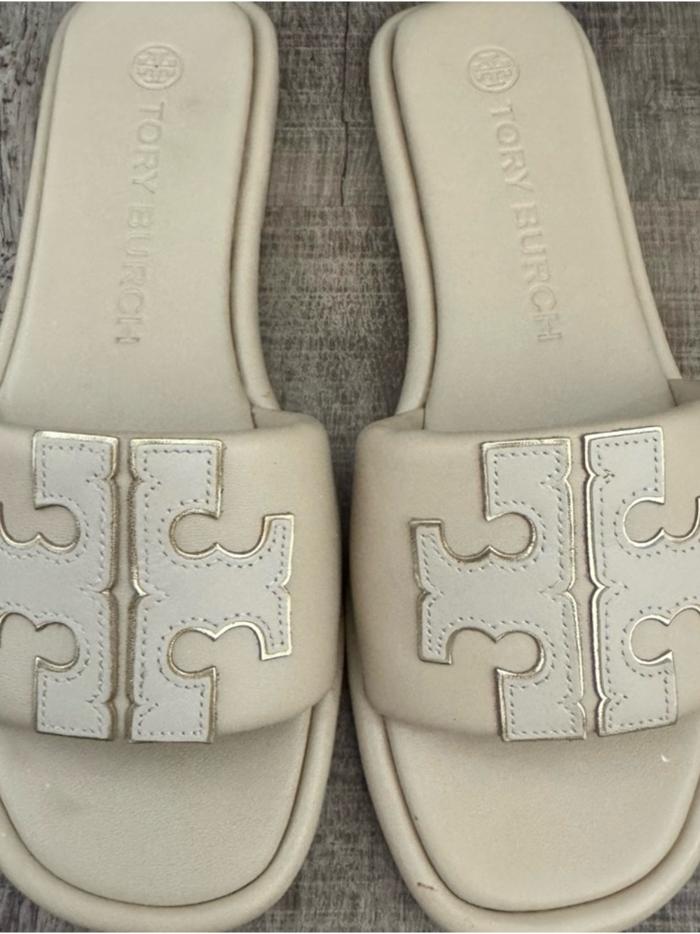 Tory Burch Double T Sports Slide Wide